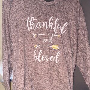 Thankful and Blessed Graphic Sweatshirt